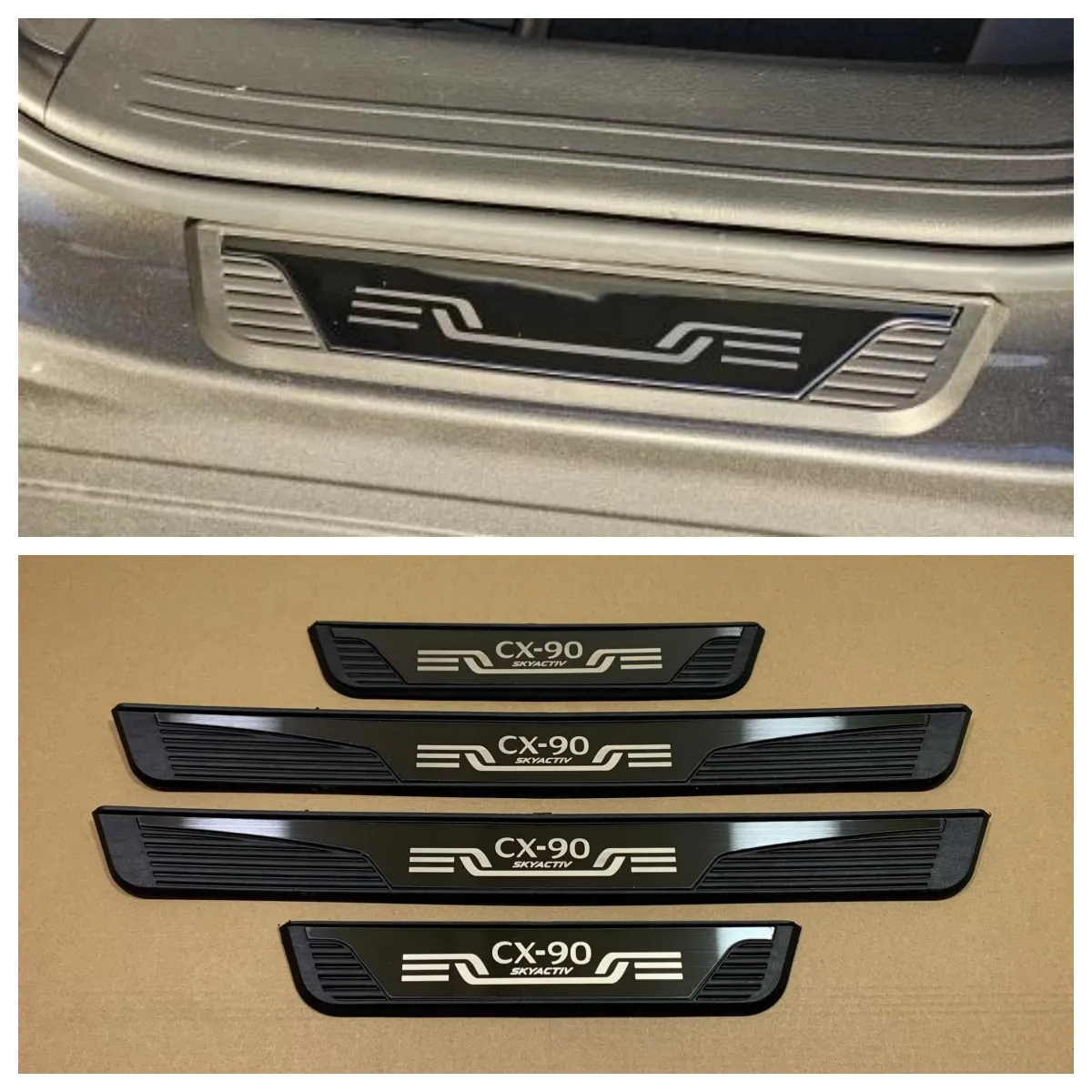 

Для Mazda CX-90 CX90 2022 2023 2024 2025 накладка на порог педали, накладка, защитная наклейка на педаль, аксессуары для стайлинга автомобилей