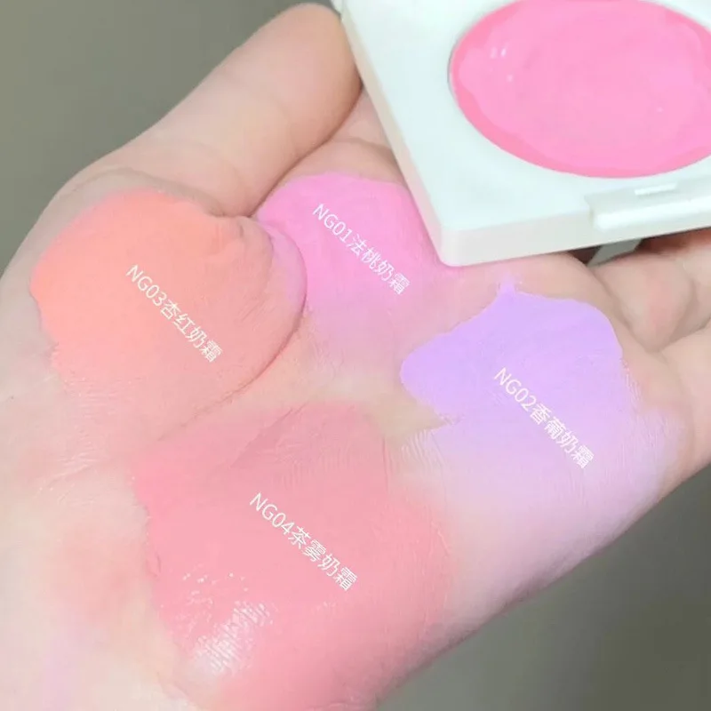 Cappuvini Cream Blush Matte Natural Glow Blush Balm Brightening Skin Tone Long Lasting Face Makeup Affordable Daily Cosmetics