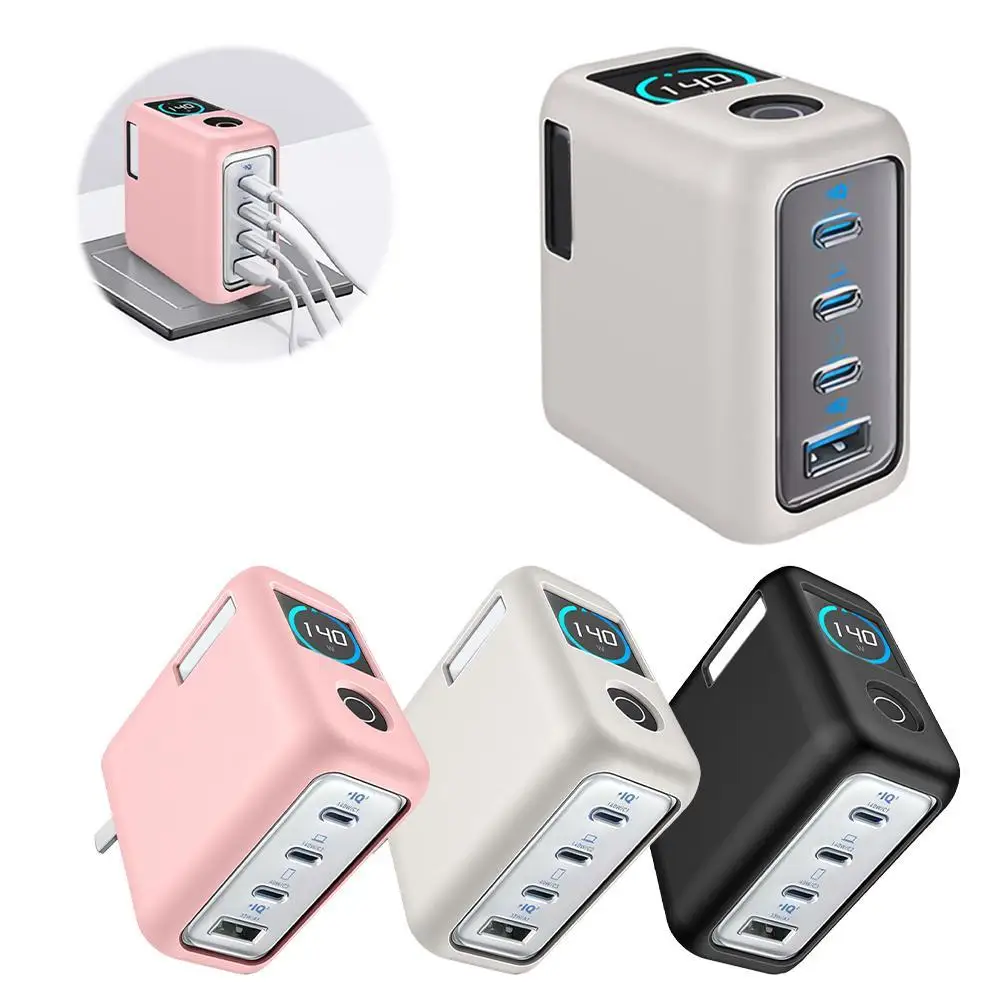 3color Charger Case For Anker Zolo140W Anti Drop Anti Sweat Dustproof Shell Power Bank Portable Charger Silicone Protective Case
