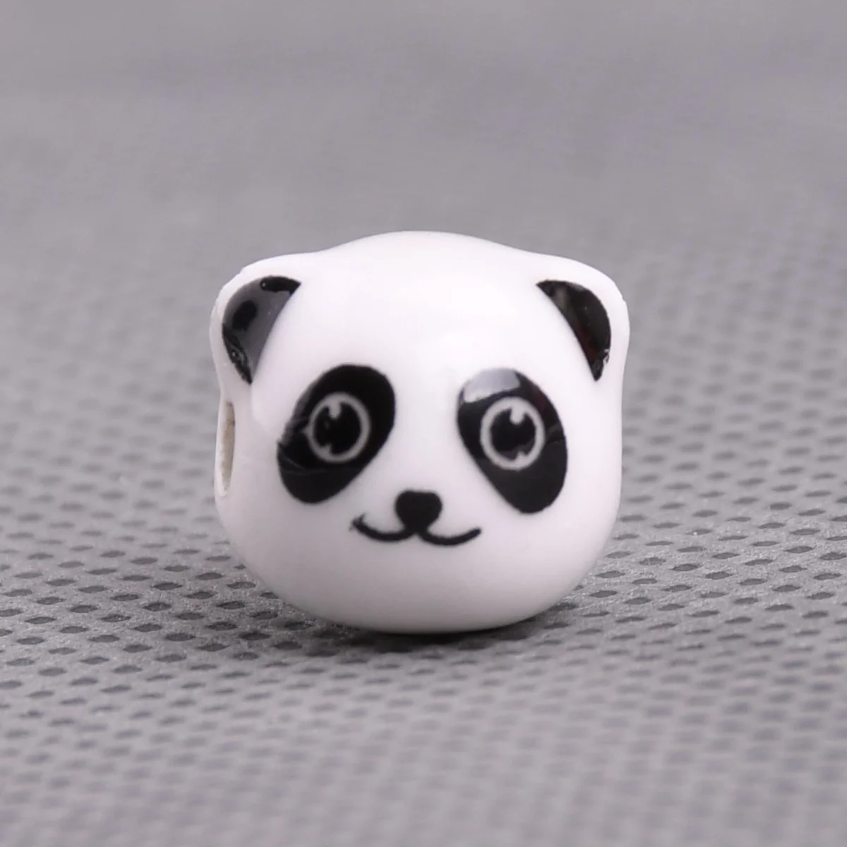 10 Stück Panda Kopf 11 mm handgemachte Keramik Porzellan lose Perlen für Schmuckherstellung DIY Armband Erkenntnisse