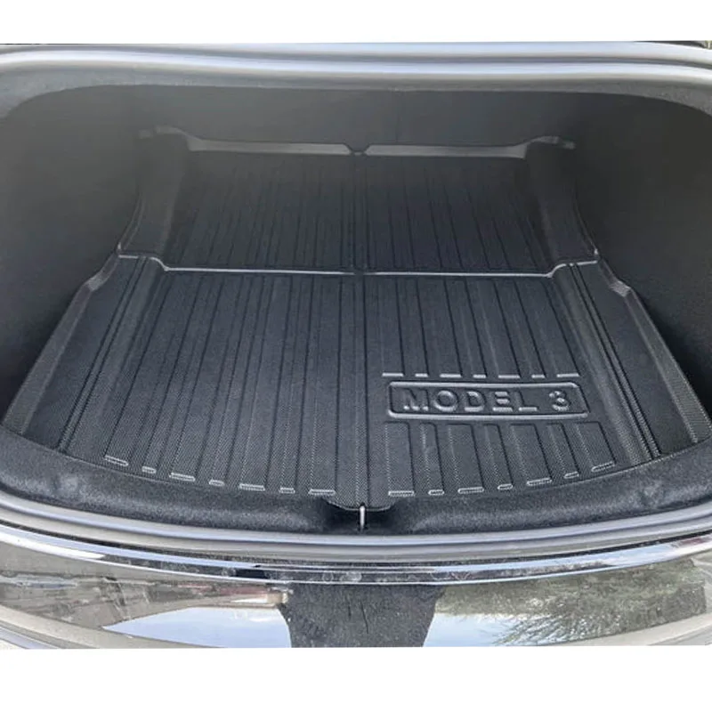 

For Tesla Model 3 Highland 2024-2025 TPO Frunk &Trunk Mat set All-Weather Cargo Liner Bundles 3PCS