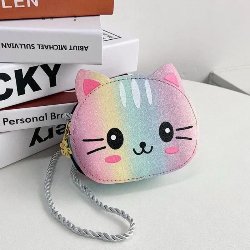 Cute Design Children\'s Small Cat Shoulder Bags Lovely Baby Girls Coin Purse Boys Kids Crossbody Bag Handbag Princess Accessories