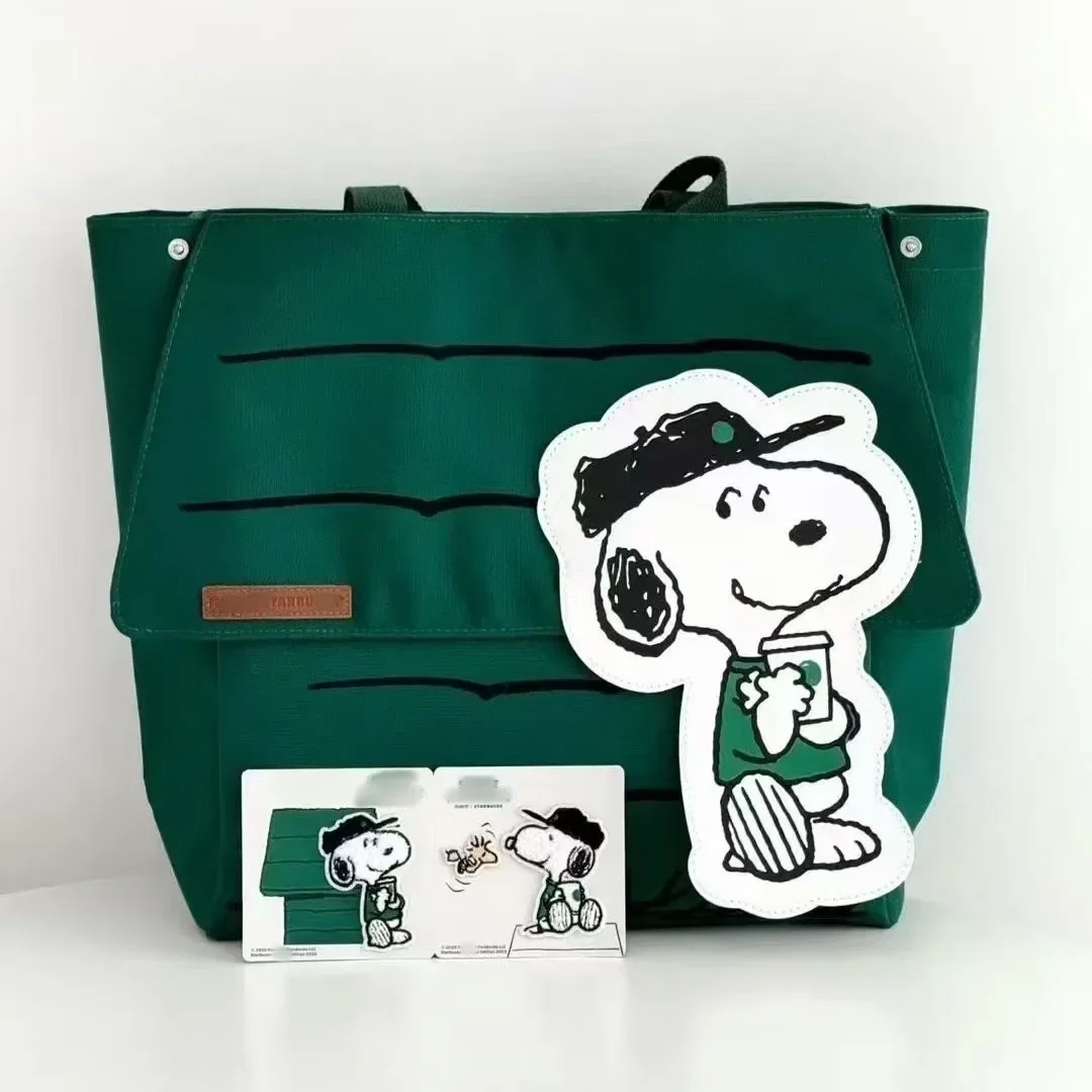 2026 Snoopy Große Kapazität Bedruckte Casual Lazy Style Frische Kleine Tragetasche Mädchen Reise-Schultertasche Neujahrsgeschenk – Detail 19