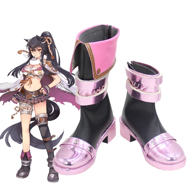 Umamusume Pretty Derby Narita Brian Cosplay Shoes Boots Narita Brian Cosplay Brown Black Long Ponytail  Hair For Halloween Party