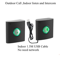 Wireless Long Distance Voice  Intercom Full Duplex Door Phone Two Way Audio Doorbell Welcome Chime