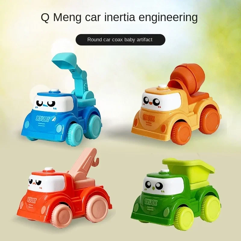 Four-Color Gashapon Machine Children's Cartoon Toy Car Boy Inertia Car Fire Engineering Car Toy Space Exploration Gifts