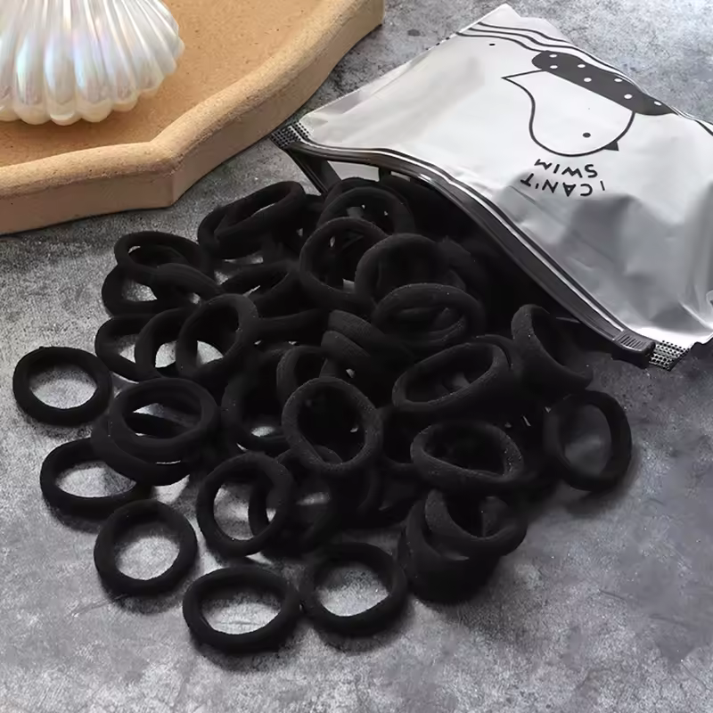 50/100Pcs Hair Bands for Children Colorful Nylon Scrunchie Hair Ties Rubber Band Kids Elastic Hair Leagues Girl Hair Accessories - Image 35