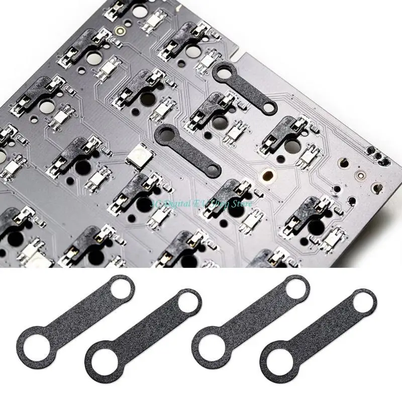 E74D Mechanical Keyboards Plate Mounted Stabilizers Tape Plate Stabilizers Foam DIY Keyboards Repair Foam Pad