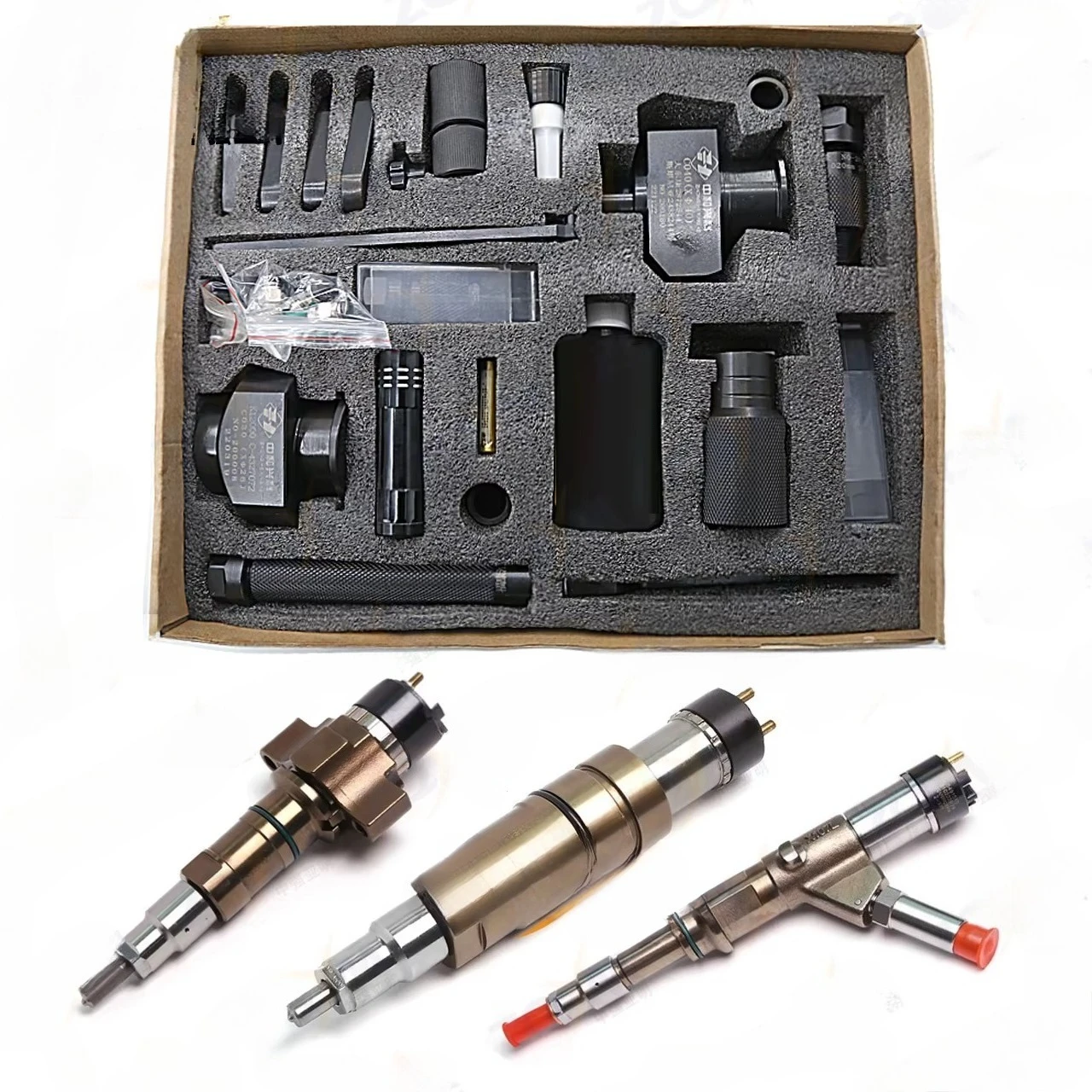 ZQYM Factory Hot Sale Injector Tool Injector Disassembly Repair Tools 16 Piece-set for Scania Cummins XPI ISX  ISL ISG ISX15