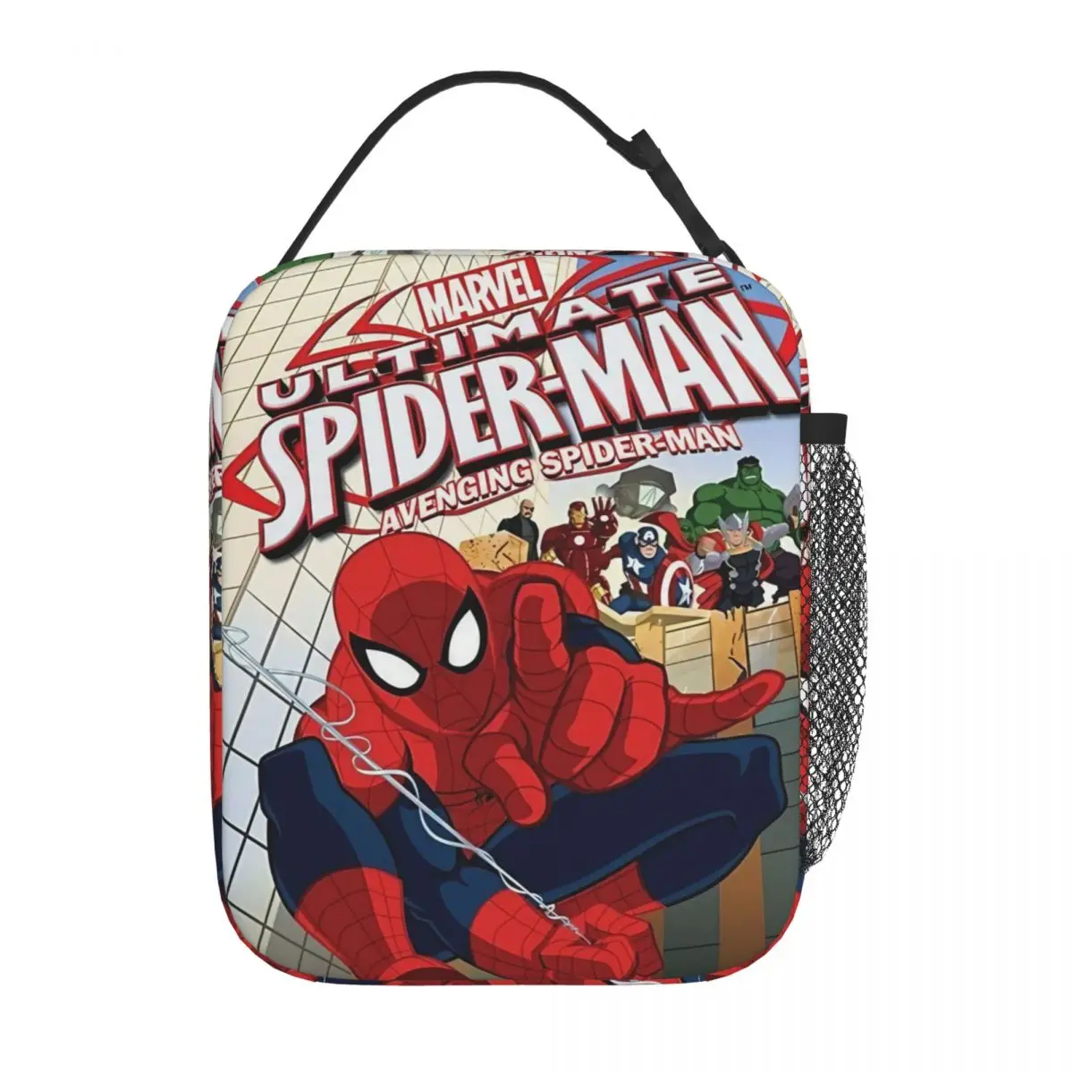 Spider-Man Superhero Insulated Lunch Bag Comics Storage Food Box Portable Cooler Thermal Lunch Boxes For Picnic