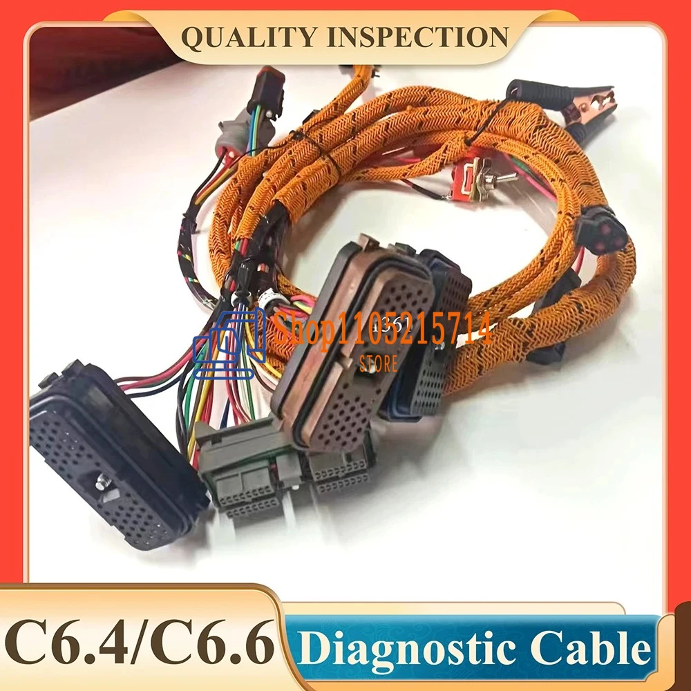 For 320C 320D 325C Excavator Diagnostic Cable Engine C6.4 C6.6 C7 C-9 C15 C11 C13 3126B Comprehensive Test Wiring Harness