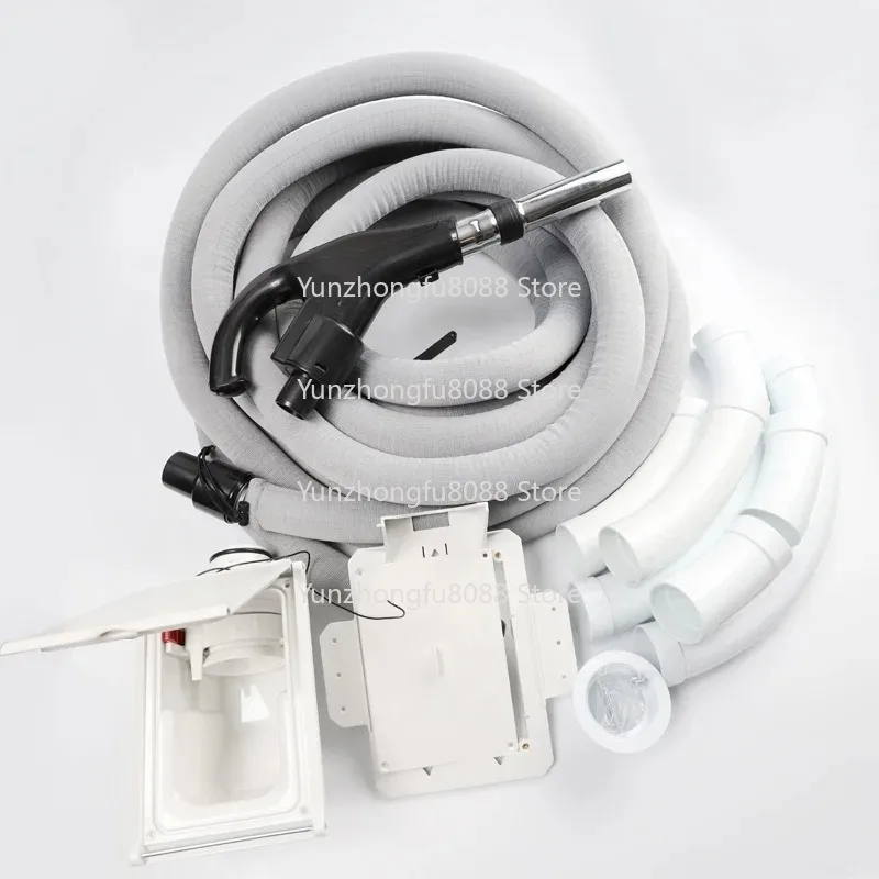 Home Central Vacuum Cleaning System Hide a Hose Set - Efficient Dust Collection for Residential Use