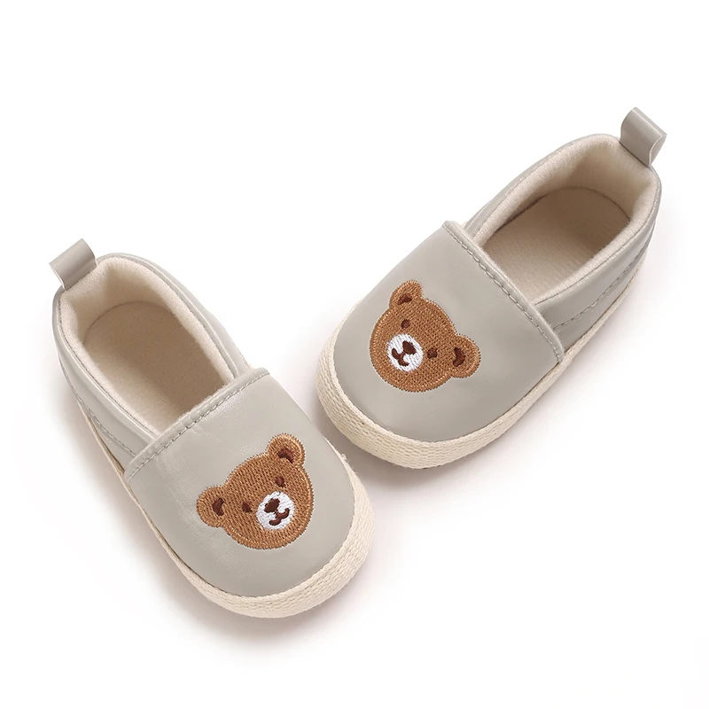 Frühling und Herbst Niedliche Bärenmuster Sportschuhe 0-12 Monate Baby Weiche Sohle Rutschfeste Sneaker – Detail 30