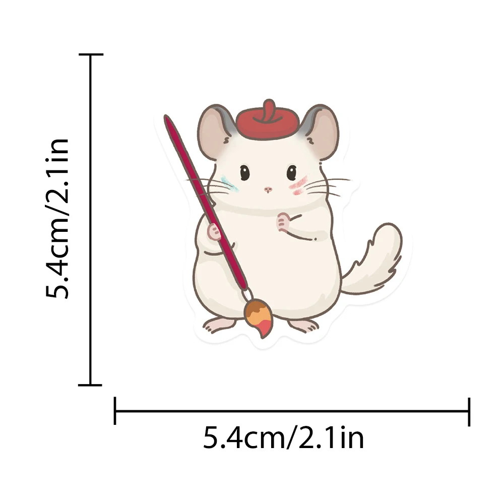 10/30/50pcs Kawaii Grigio Cincillà Del Fumetto Adesivi Carino Sudamericano Chipmunk Adesivo FAI DA TE Telefono Bagagli Scrapbook Decalcomanie giocattolo