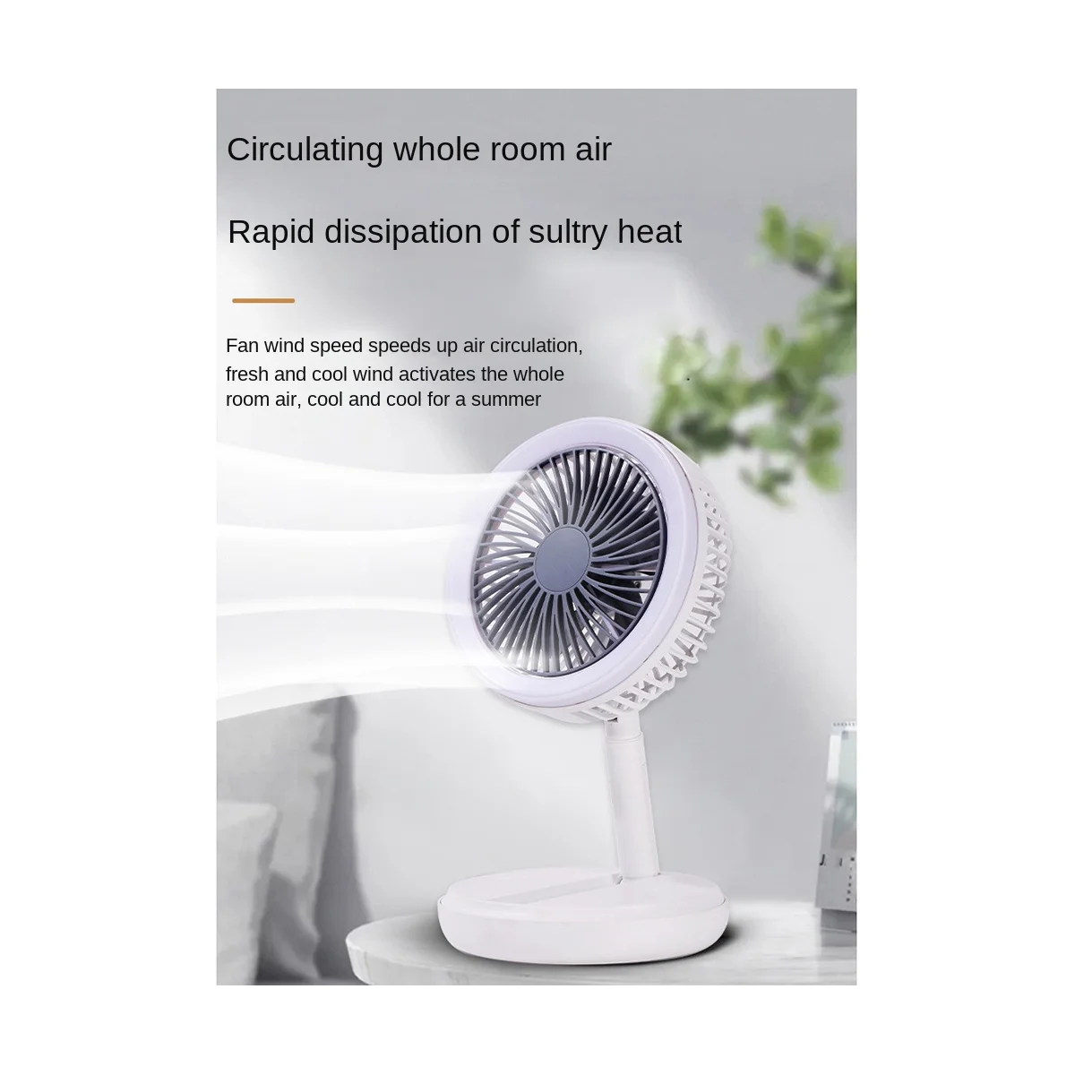 مروحة الرقبة المحمولة USB القابلة لإعادة الشحن مراوح الخالية من الشفرة مروحة كهربائية صامتة حول الرقبة مراوح تبريد يمكن ارتداؤها-A59E