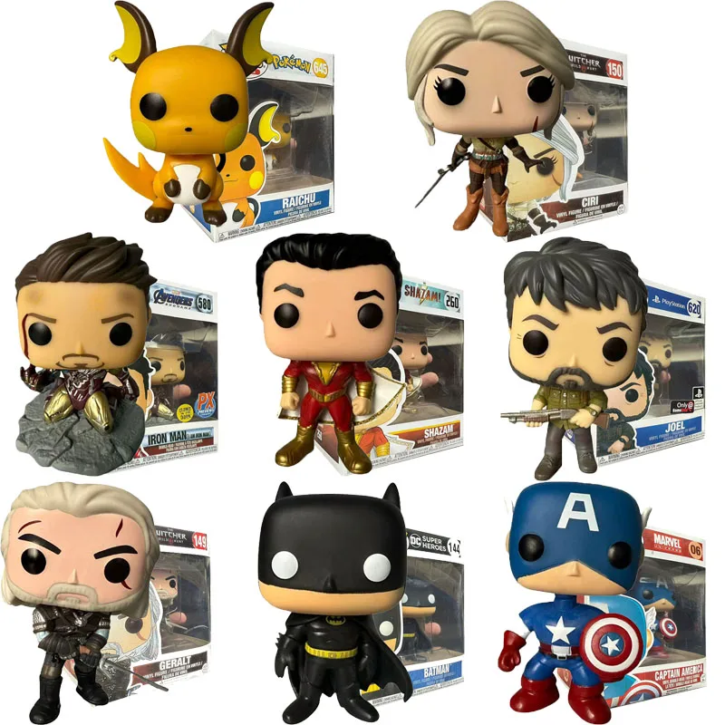 

Фигурка Аниме-персонажа Покемон Капитан Америка из Мстителей, виниловая игрушка, подарок для мальчиков, украшение, праздничный подарок # 144 # 149 # 260 # 150 # 620