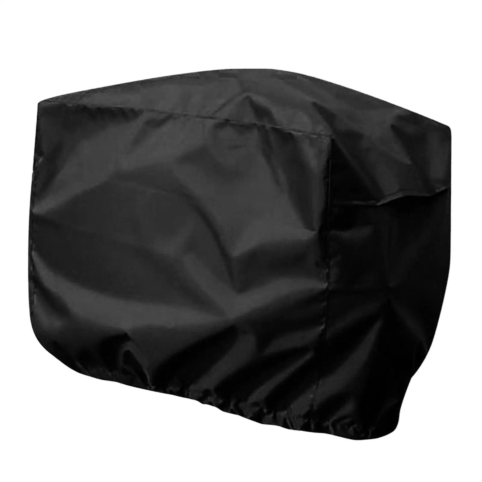 Full Outboard Engine Cover Motor Cover Marine Anti Scratch Black 210D Oxford Cloth Heat Resistance Anti Wind Dustproof Protector