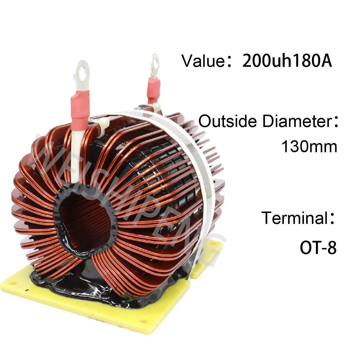 

200uh180A high current inductance flat wire iron silicon aluminum inductor for voltage boosting inverter photovoltaic