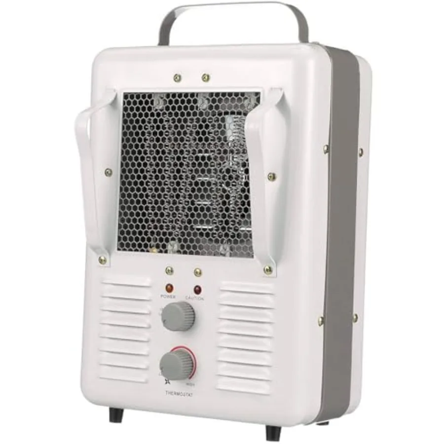 

Corporation 188TASA Fan Forced Portable Heater Milk House Style Fan with 1500/1300W Power Settings 120V Operation Durable Winte