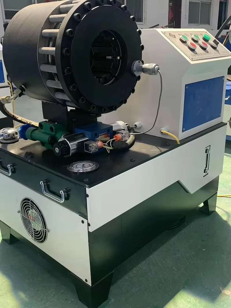 Customized High Pressure Pump Core Steel Pipe Locking Engine Bearing New Hydraulic Oil Hose Crimping Machine 220V Easy Operate