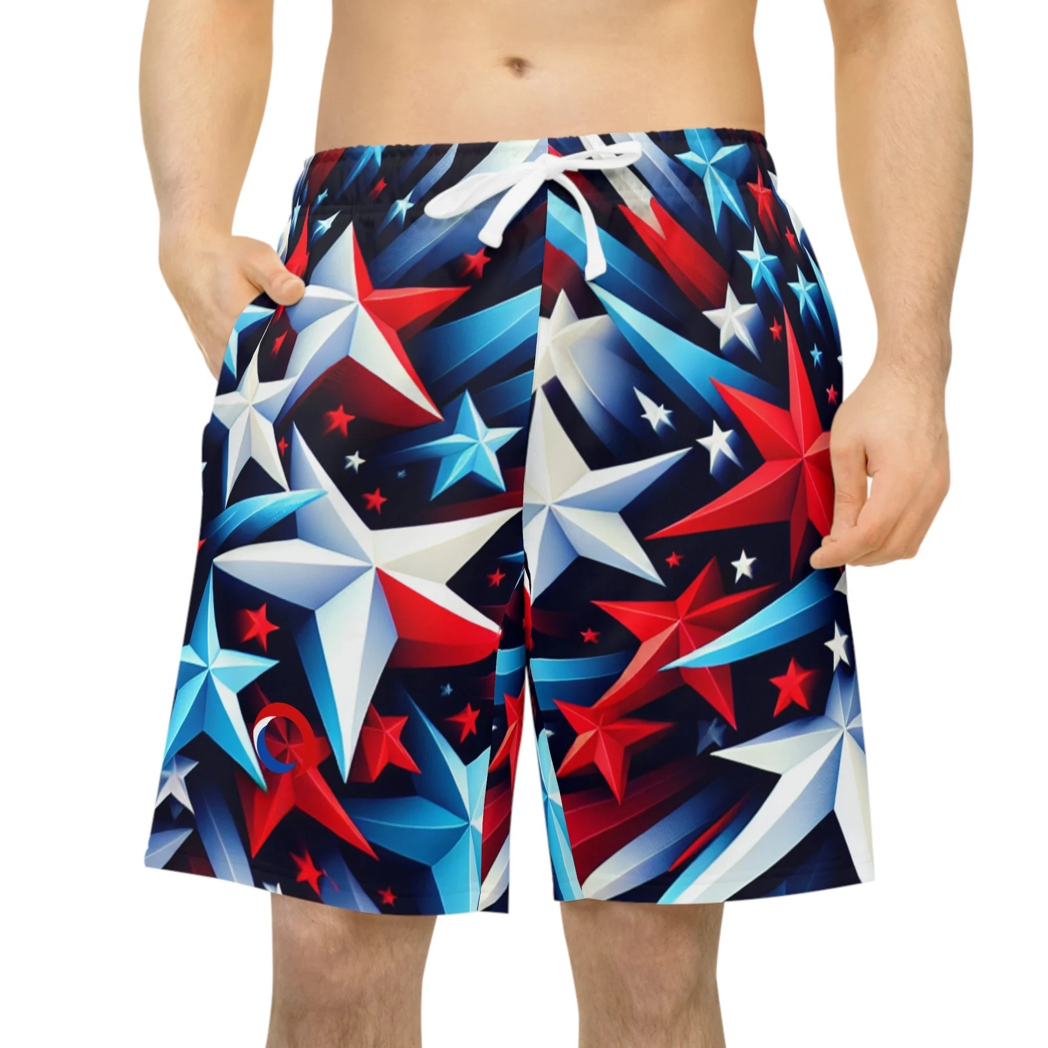 

Summer Retro American Street Free Star Mang Beach Resort Large Loose Sport Men's and Women's Casual Shorts