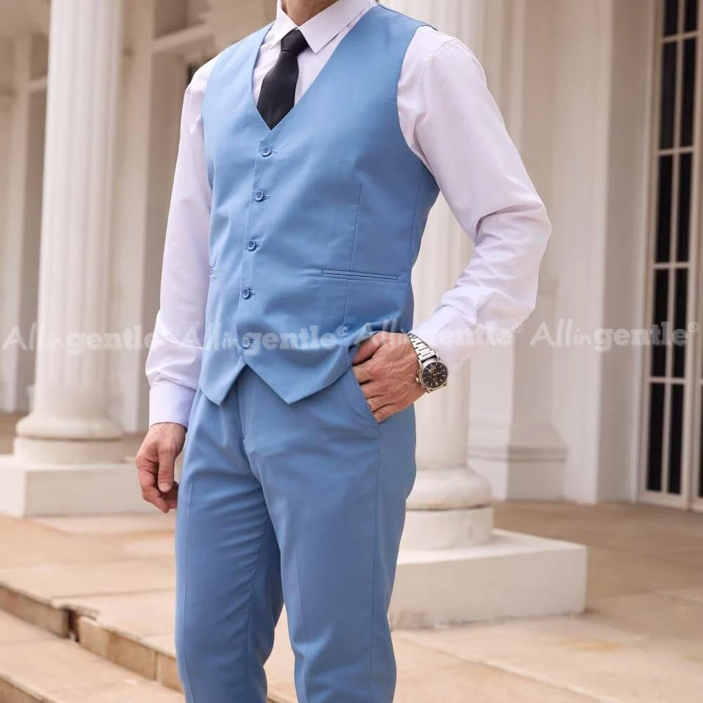 بدلة رجالي مكونة من 3 قطع بدلة ضيقة للرجال بدلة عمل رسمية لحفلات الزفاف والعريس وحفلات التخرج
