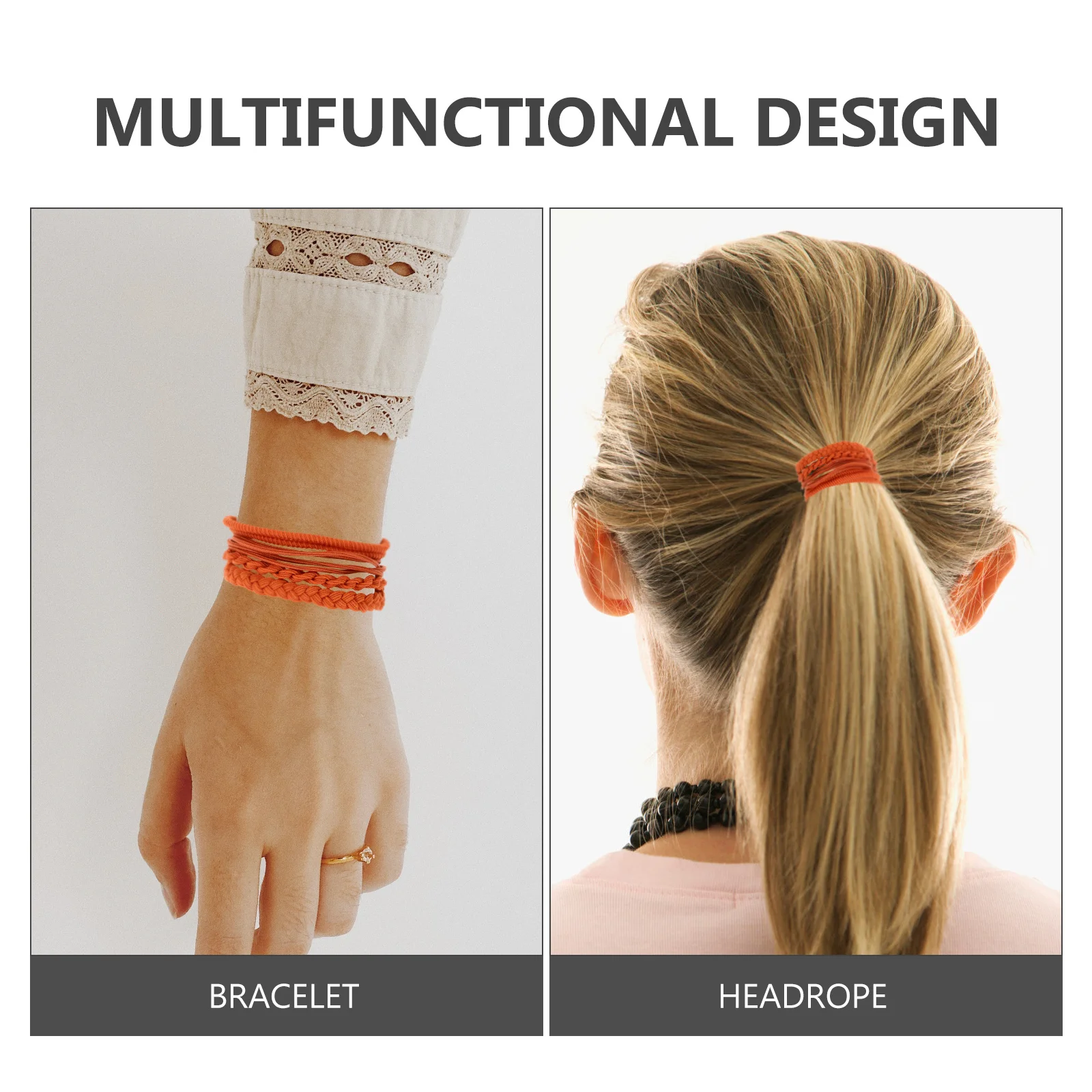 

16Pcs Hair Ties for Women Girls Braids Buns Secure Hold for Physical Activities Simple Colors Stretchy Elastic Bulk