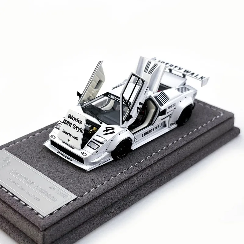 

1:64 LBWK Lamborghini # 41, литая под давлением под давлением сплава, полноразмерная модель автомобиля, коллекционное украшение, детская игрушка, украшение для взрослых.