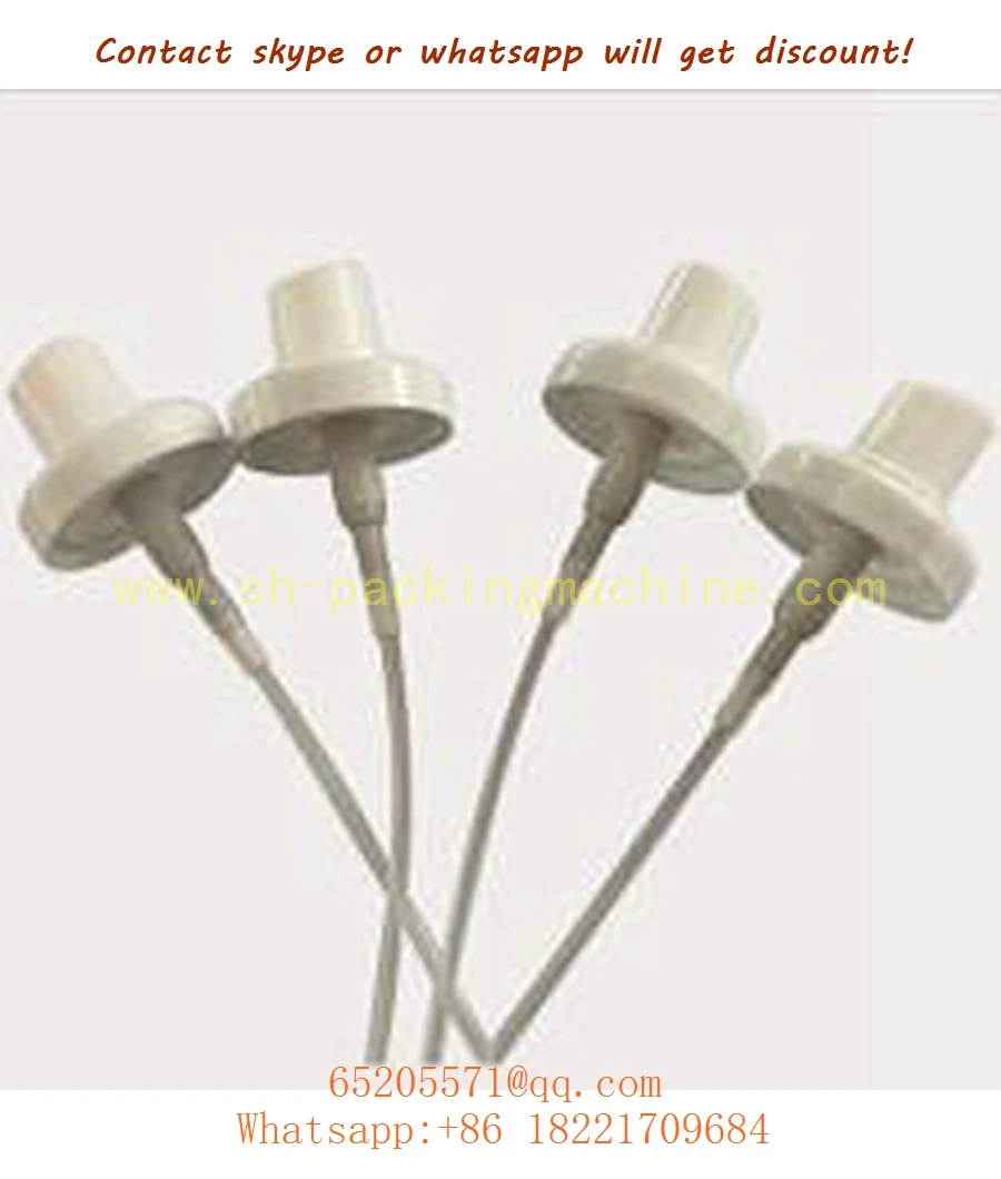 Schnittmaschine für Pumpkappen, Verdrehmaschine für Pumpkappen mit Schüsselzuführung