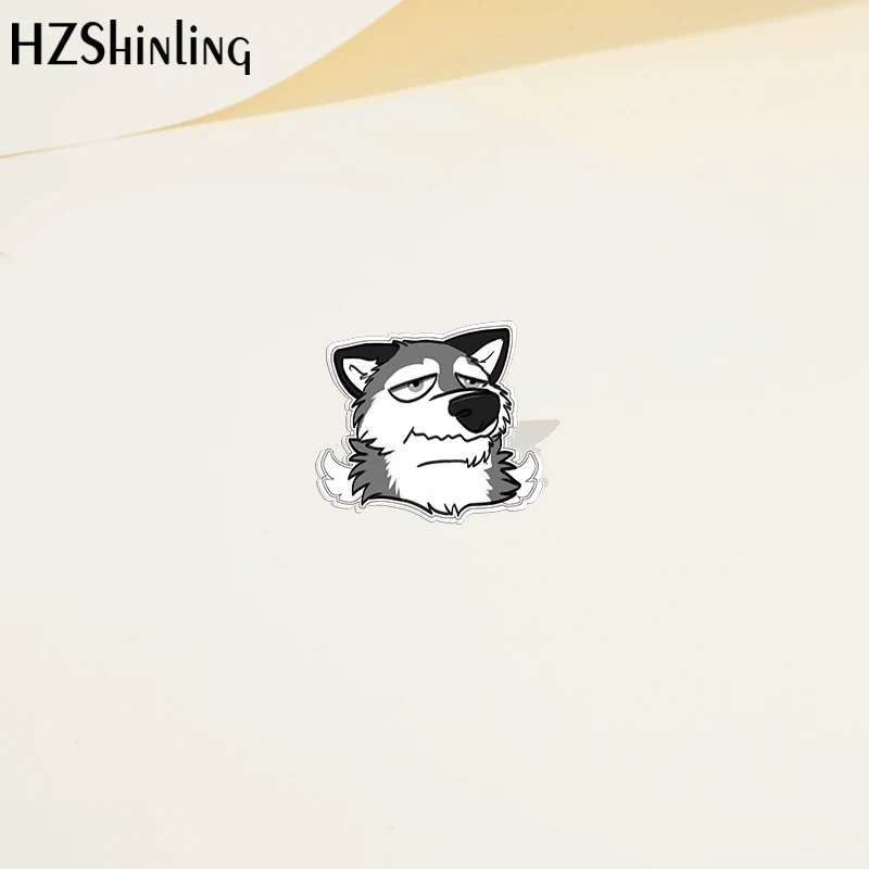 2022 Cartoon Husky Dog Pet Animal Acrylic Lapel Pin Resin Epoxy Acrylic Pins Fashion Jewelry Accessories