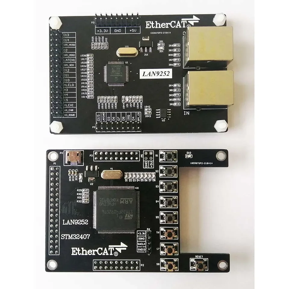 Nvarcher lAN9252 Slave LAN9252 Placa de desarrollo EtherCAT 16IO CIA402