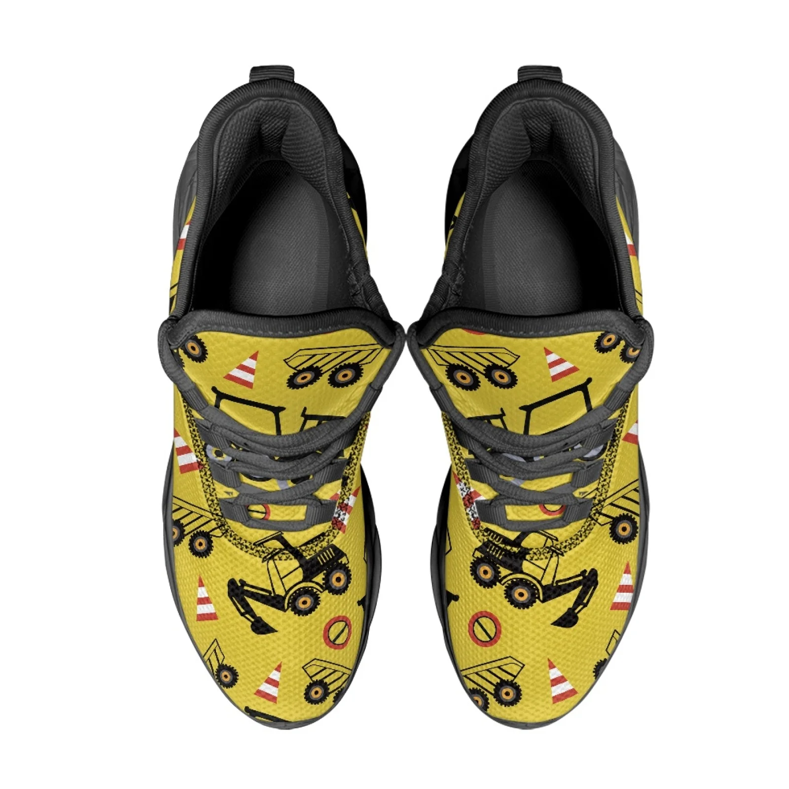 PENSTROLL Construction Vehicle Breathable Tennis Sneakers Athletic Shoes for Sports Casual Men's Running Shoes