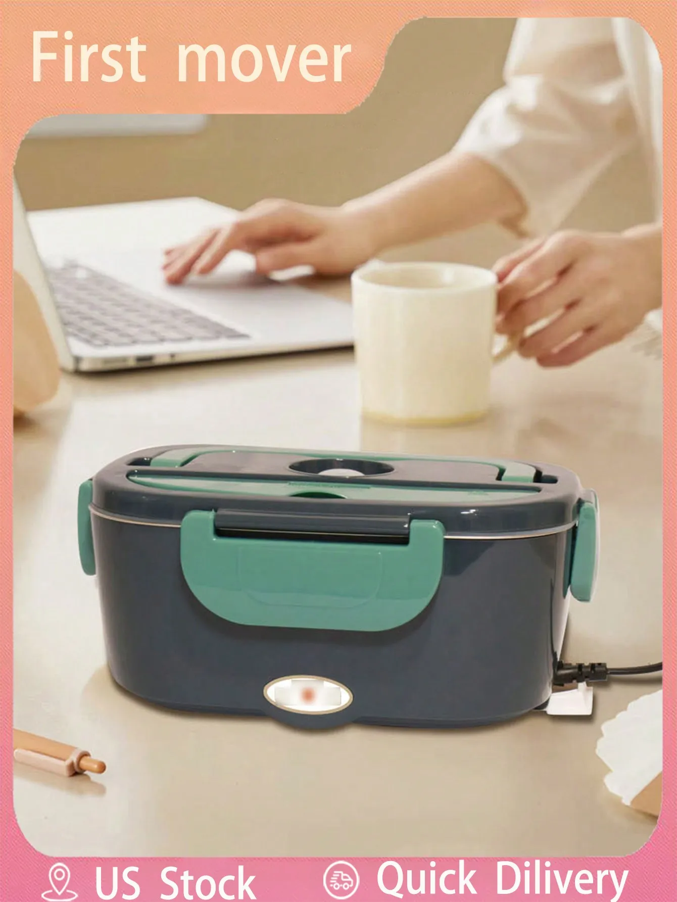 

Electric Lunch Box Food Warmer Portable Food Heater For Car & Home - Leak Proof, Lunch Heating Microwave For Truckers