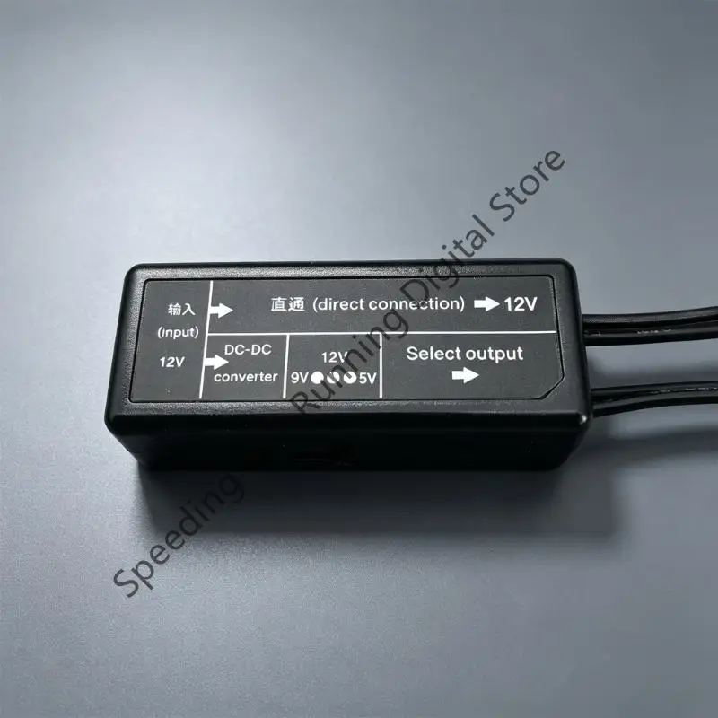 Power Splitter Adapter Connector Cable 1 to 2 Output 5.5*2.1mm 5V 9V 12V adjustable For Camera LED Light Strip