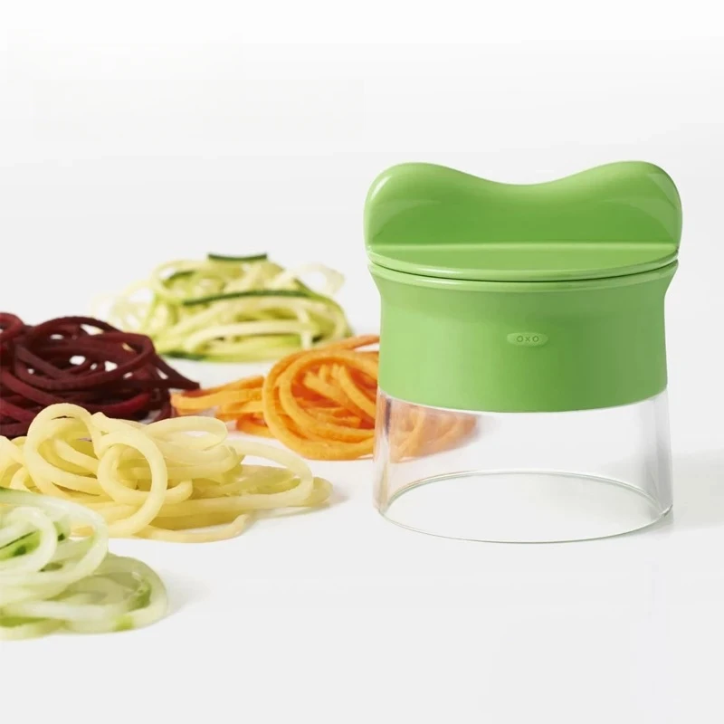 يده Spiralizer الخضار الفاكهة القطاعة قابل للتعديل دوامة مبشرة القاطع أدوات السلطة مبشرة دوارة عناصر المطبخ