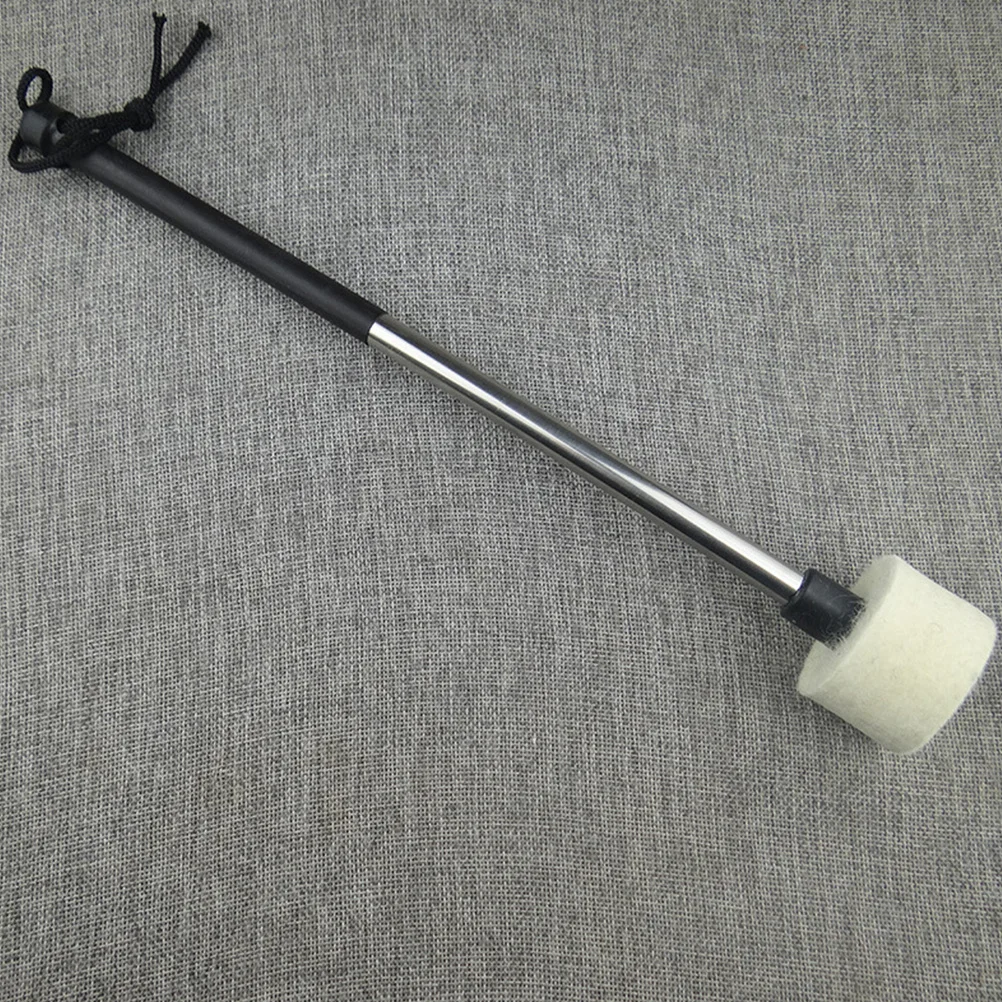 

Large Drum Mallet Wool Felt Head Stainless Steel Handle Snare Drum Mallet Drumstick For Percussion Instrument Drumsticks