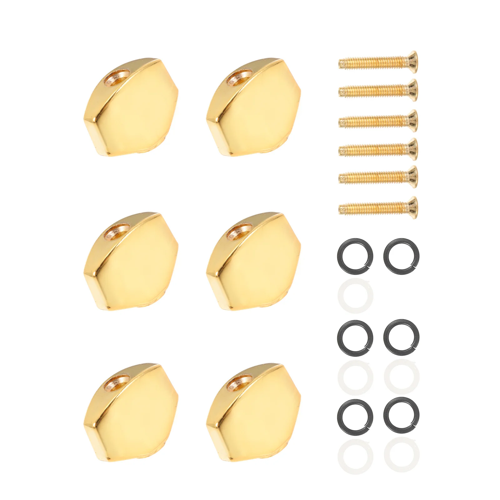 

6 set Acoustic Guitar Tuning Caps Durable String Locking Function Tuner Handles Folk Guitar Accessories Instrument Parts