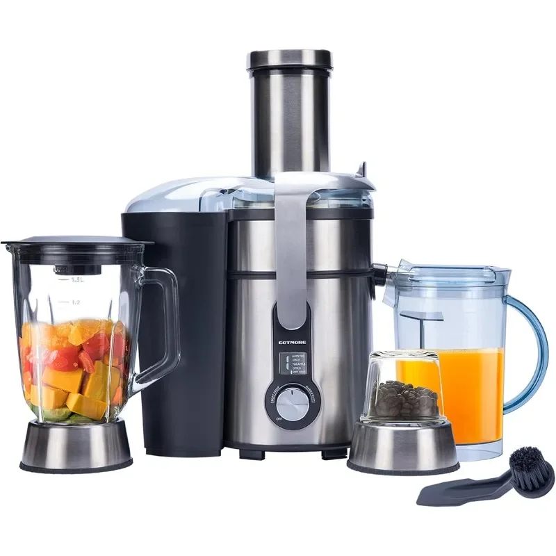 

GOTMORE Juicer Machine, Blender & Grinder ComboCentrifugal Juice Extractor for Fruit Vegetable with 5 Speeds LCD Screen