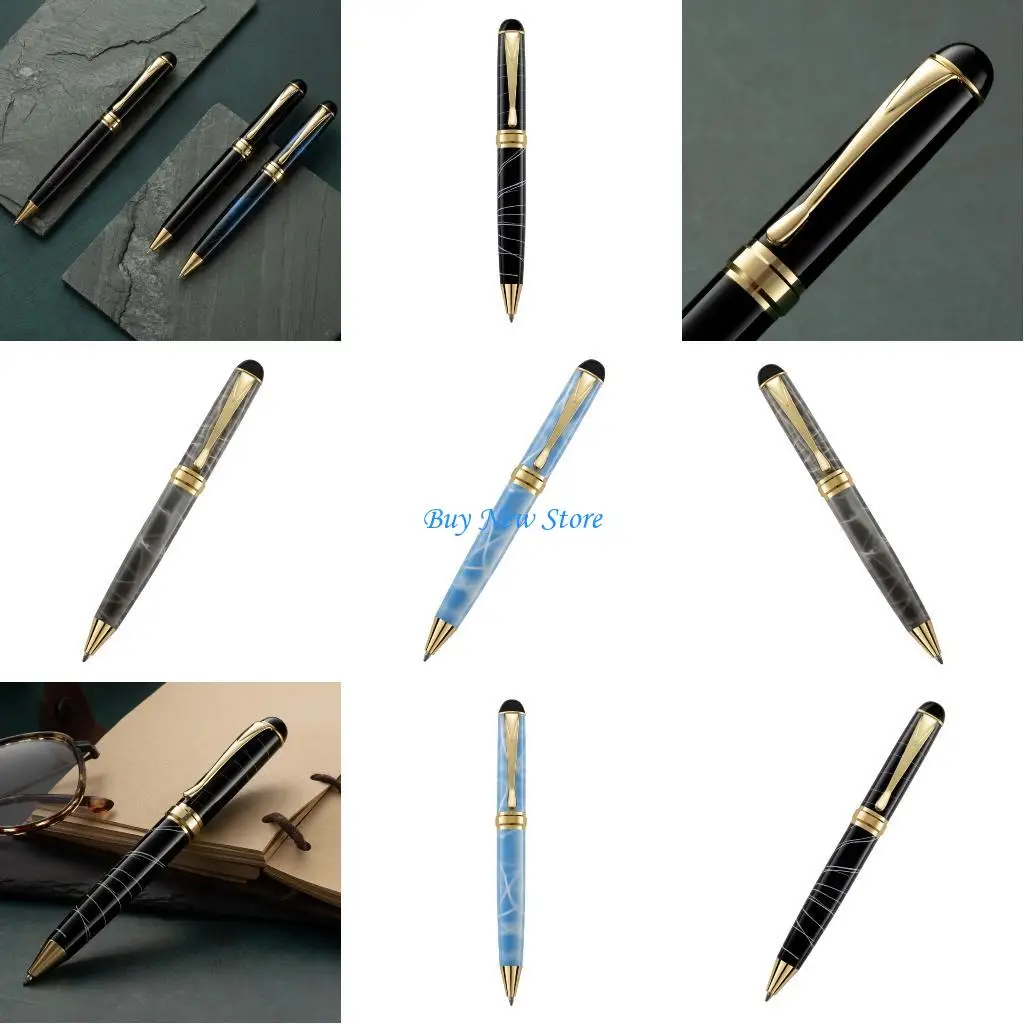 

20CE Smooth Metal Whirling Ballpoint Pen Light In Dark Smooth Writing Cream Toner