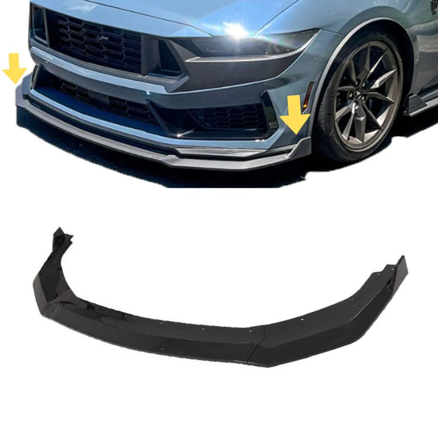 

Modification Front Splitter Bumper Lip Spoiler for Ford Mustang GT Dark Horse Ecoboost 2024 3PCS Body Kit Car Exterior Modified