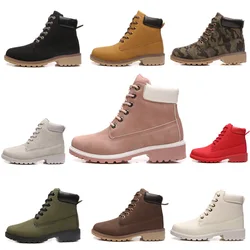 Stivali autunno inverno donna stivali alti piattaforma stivaletti alla caviglia da donna scarpe comode da donna Casual femminile a metà polpaccio Botas