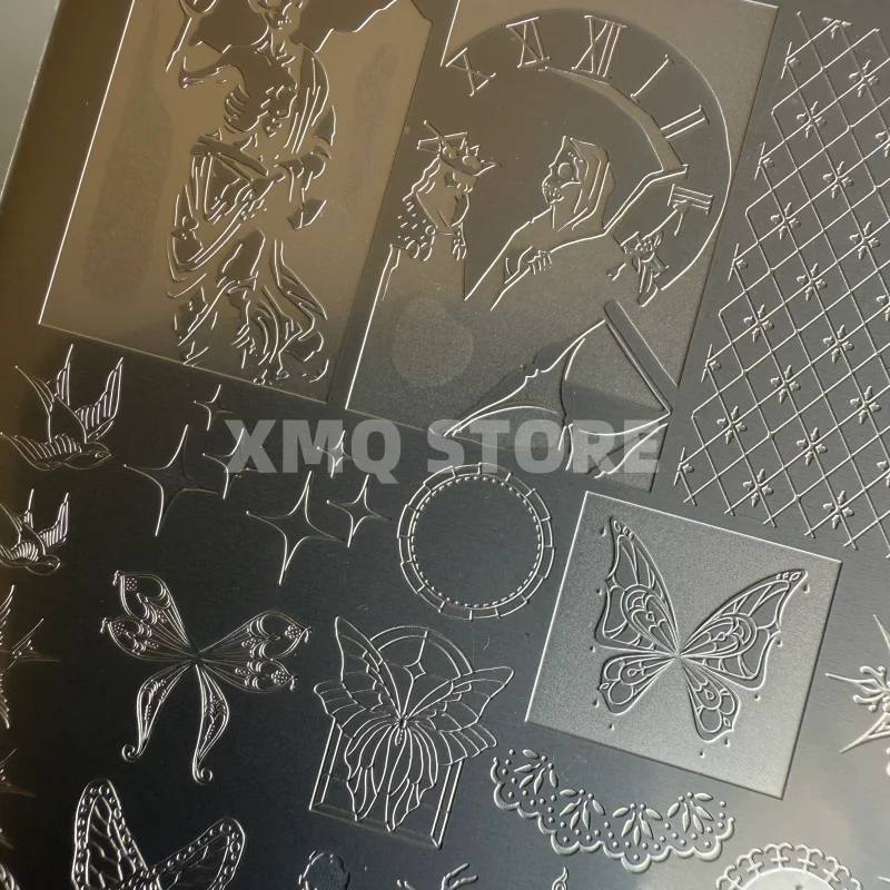 XMQ NAIL ART STEMPELPLATEN FRANZÖSISCHER STIL TEMPLATEN – Detail 1