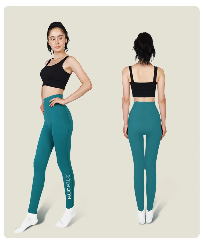 NUCKILY Nahtlose Radhose für Damen, gepolsterte Fahrrad-Leggings, hohe Taille, schnell trocknend, atmungsaktiv, Stretch, 3D-Pad, Rennrad-MTB-Fahrrad-Leggings – Detail 33