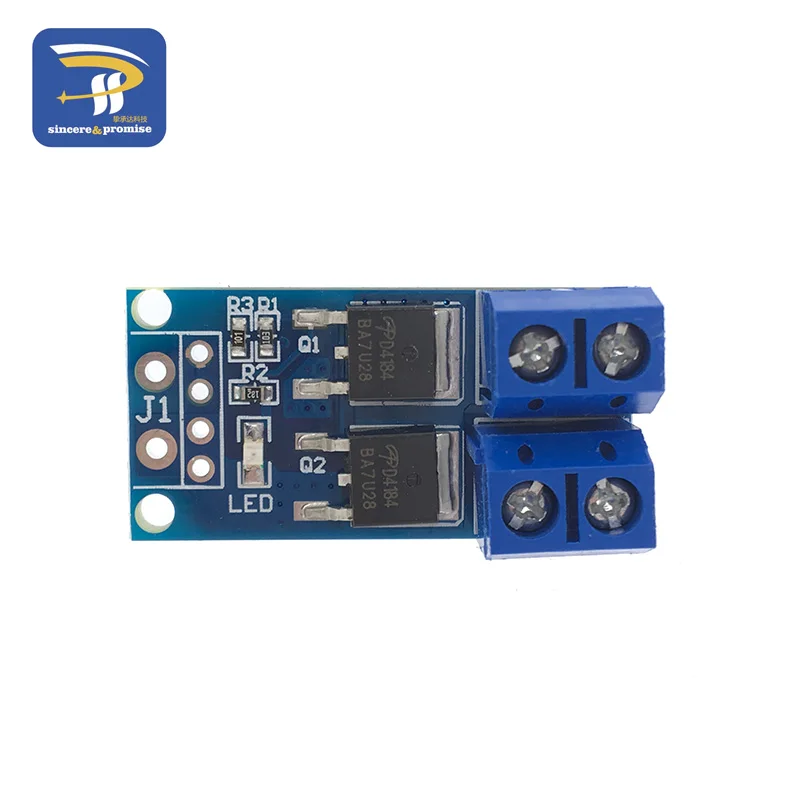High Power 15A 400W MOS FET Trigger Switch Drive Module PWM Regulator Electronic Switch Control Panel DC 5V-36V