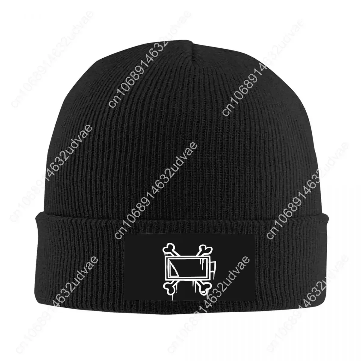 Uzi Doorman Bone Batttery Knit Hat Beanie Autumn Winter Hats Warm Unisex Color Murder Drones Cap Men Women
