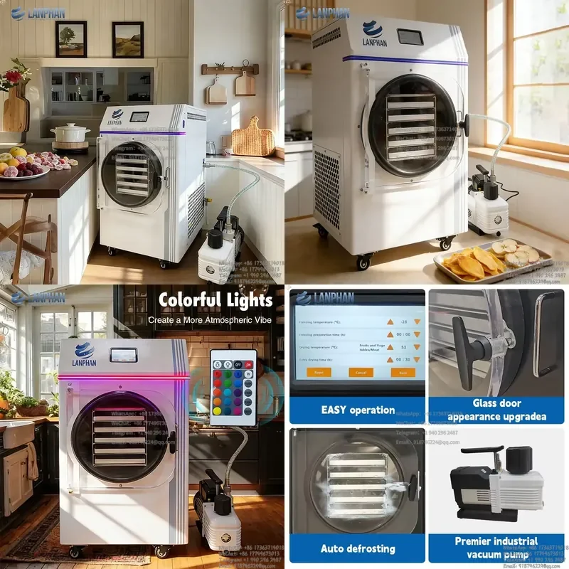 

Easy Fill Compact Countertop Small Home Dryer the Starter Machine for Preserving Meat Eggs and Dairy