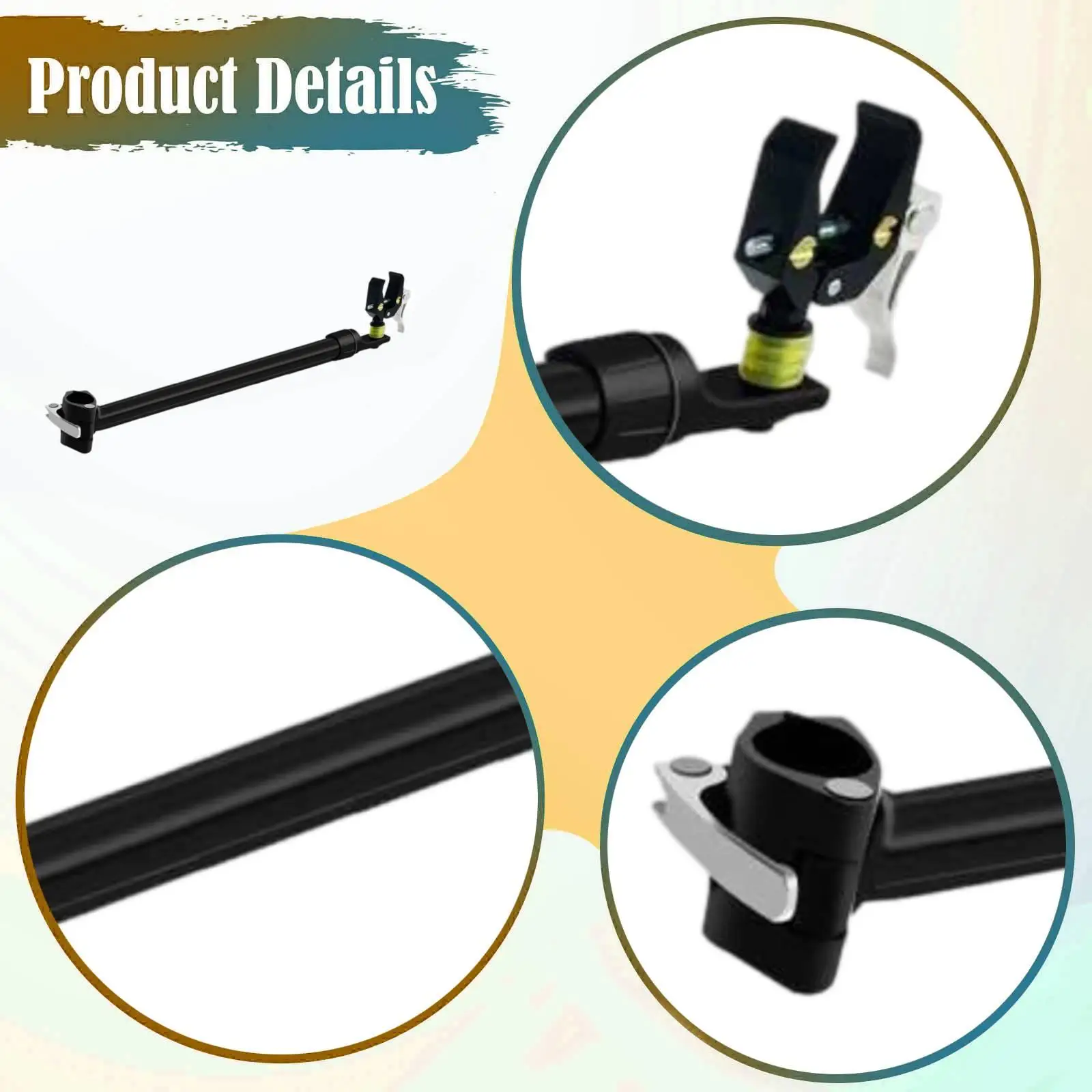 Bicycle Trailer Hitch Attachment Reinforced Nylon Premium Material Quick Release for Camping Hiking Fishing Riding