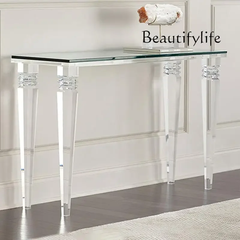 

Simple modern acrylic entrance table light luxury fashion home living room home wall partition decoration