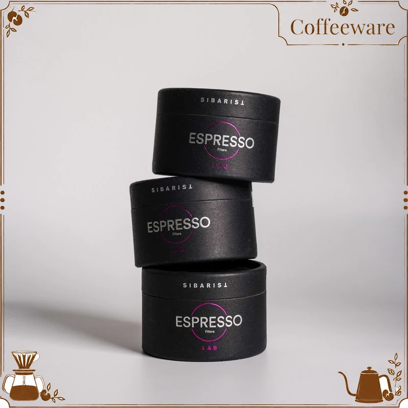 Sibarist Espresso 58Mm Coffee Filters 100 Pieces Lab Series Spain Made For Home Barista Espresso Brewing