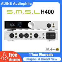 SMSL H400 Hi-Res Headphone Amplifier 16Ω/15W*2 32Ω/7.5W*2 Earphone AMP RCA XLR Balanced Input Hi-End Pre-Amp With Remote Control